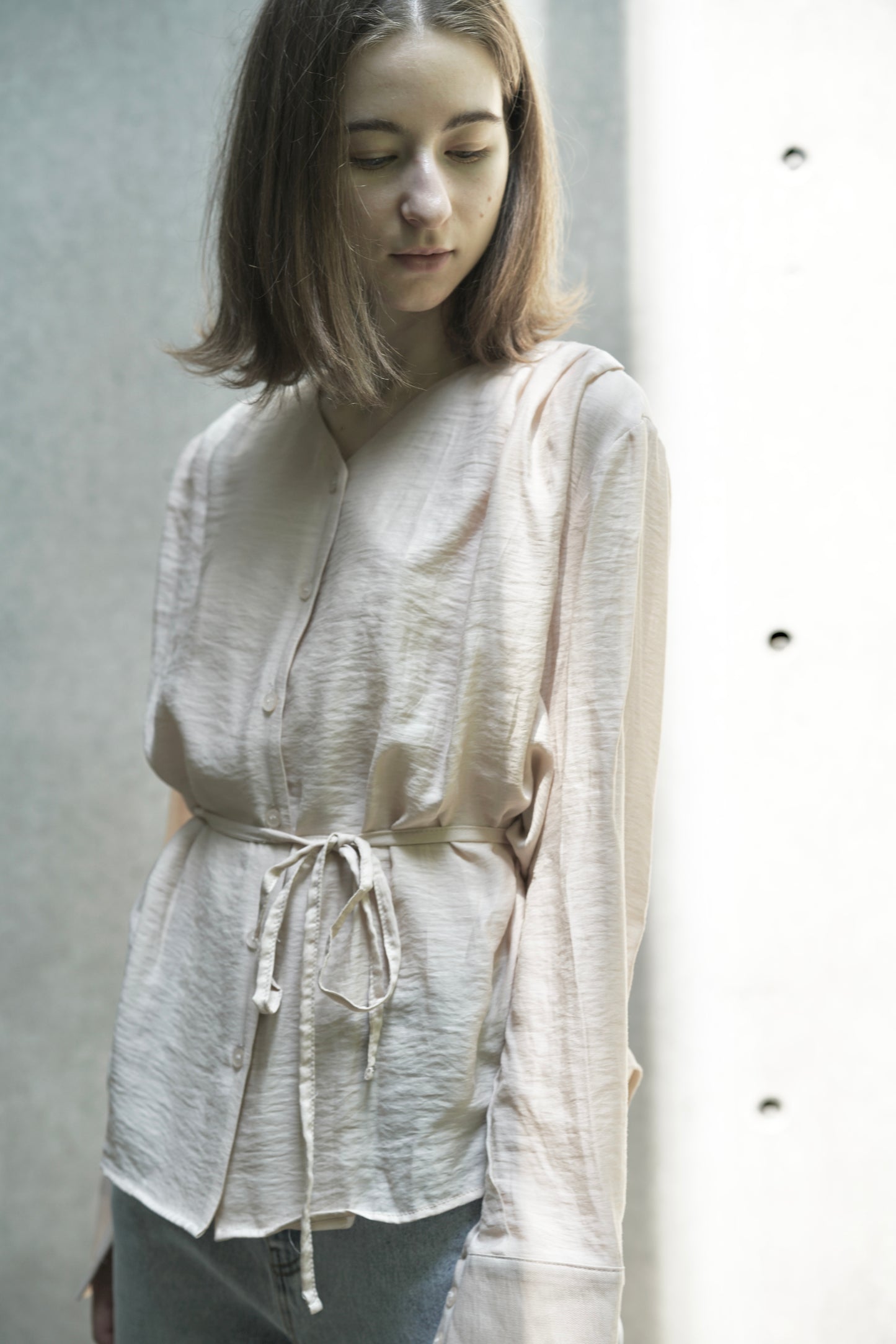 Rayon v neck shirt