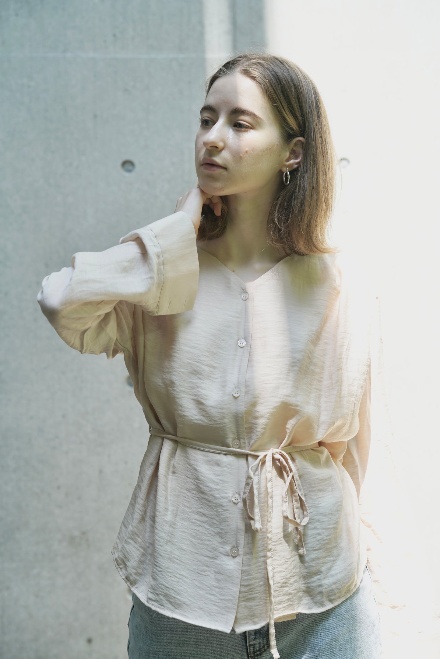 Rayon v neck shirt