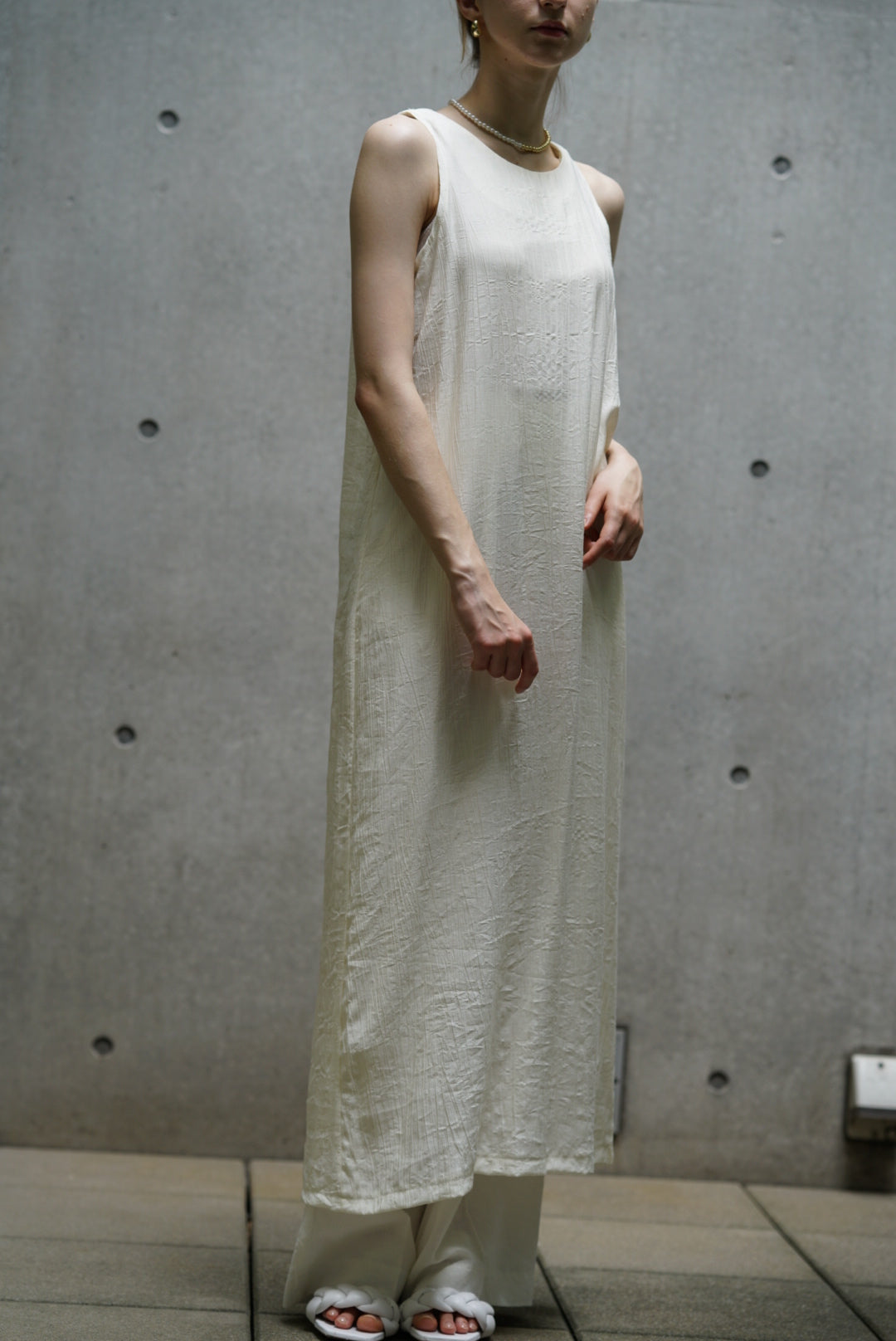 Rayon nosleeve one-piece