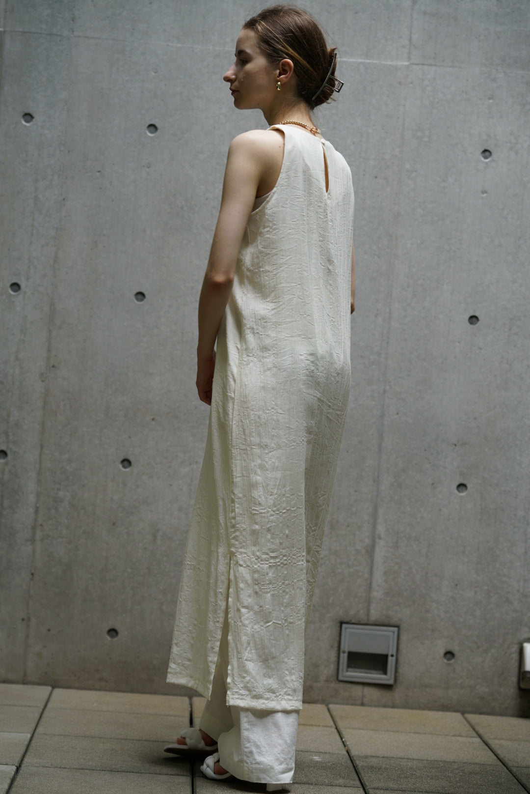 Rayon nosleeve one-piece