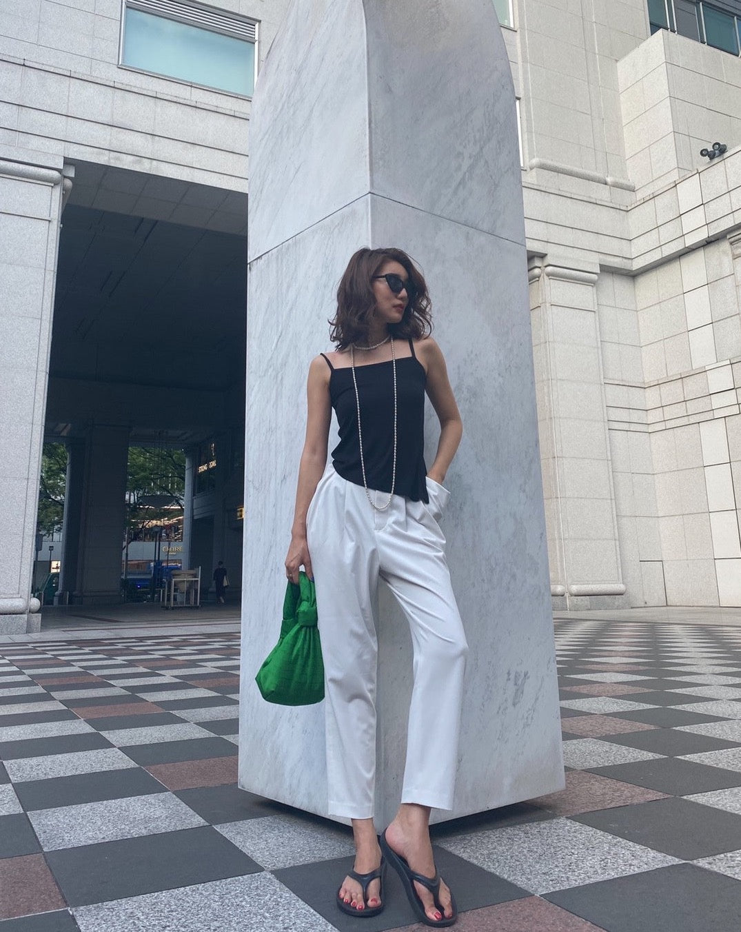 Asymmetry camisole