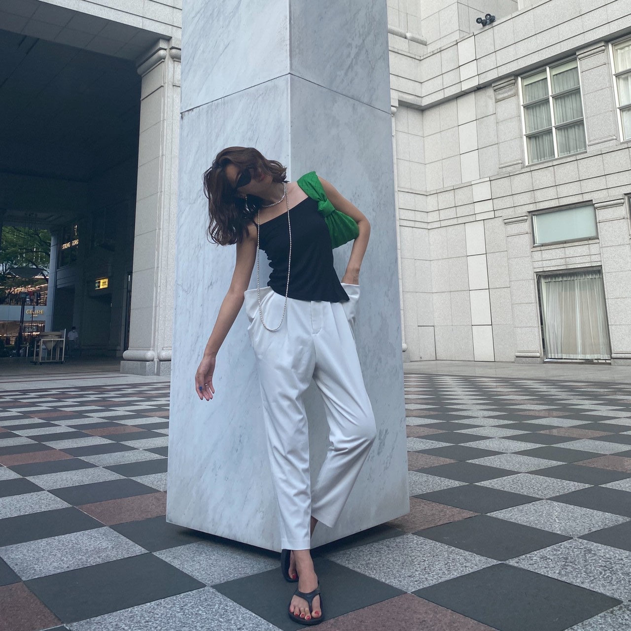 Asymmetry camisole