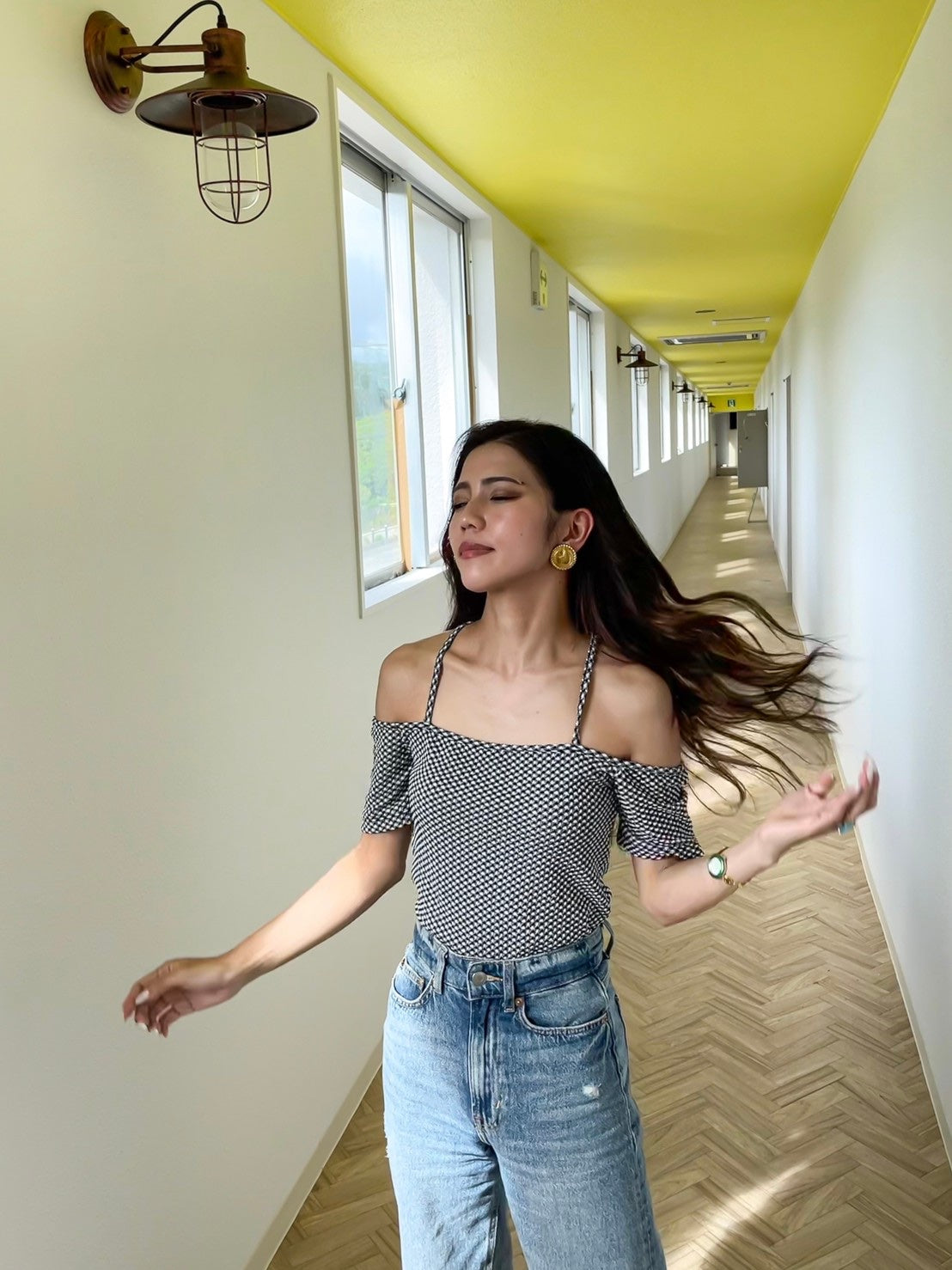 2way offshoulder tops