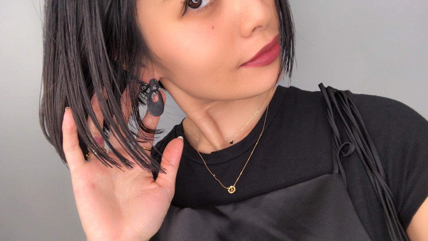 Oval matte pierce.