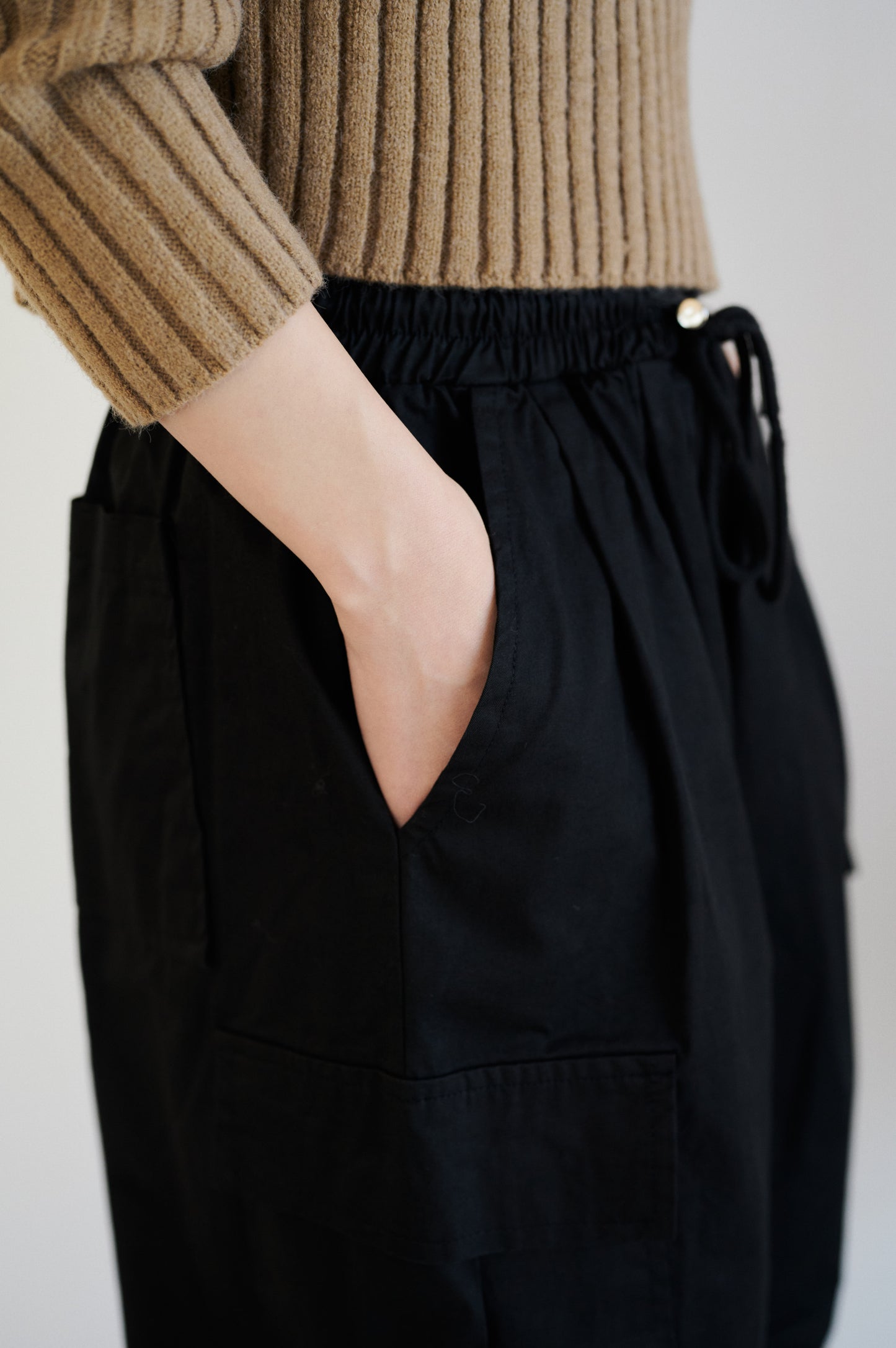 Side pocket wide pants