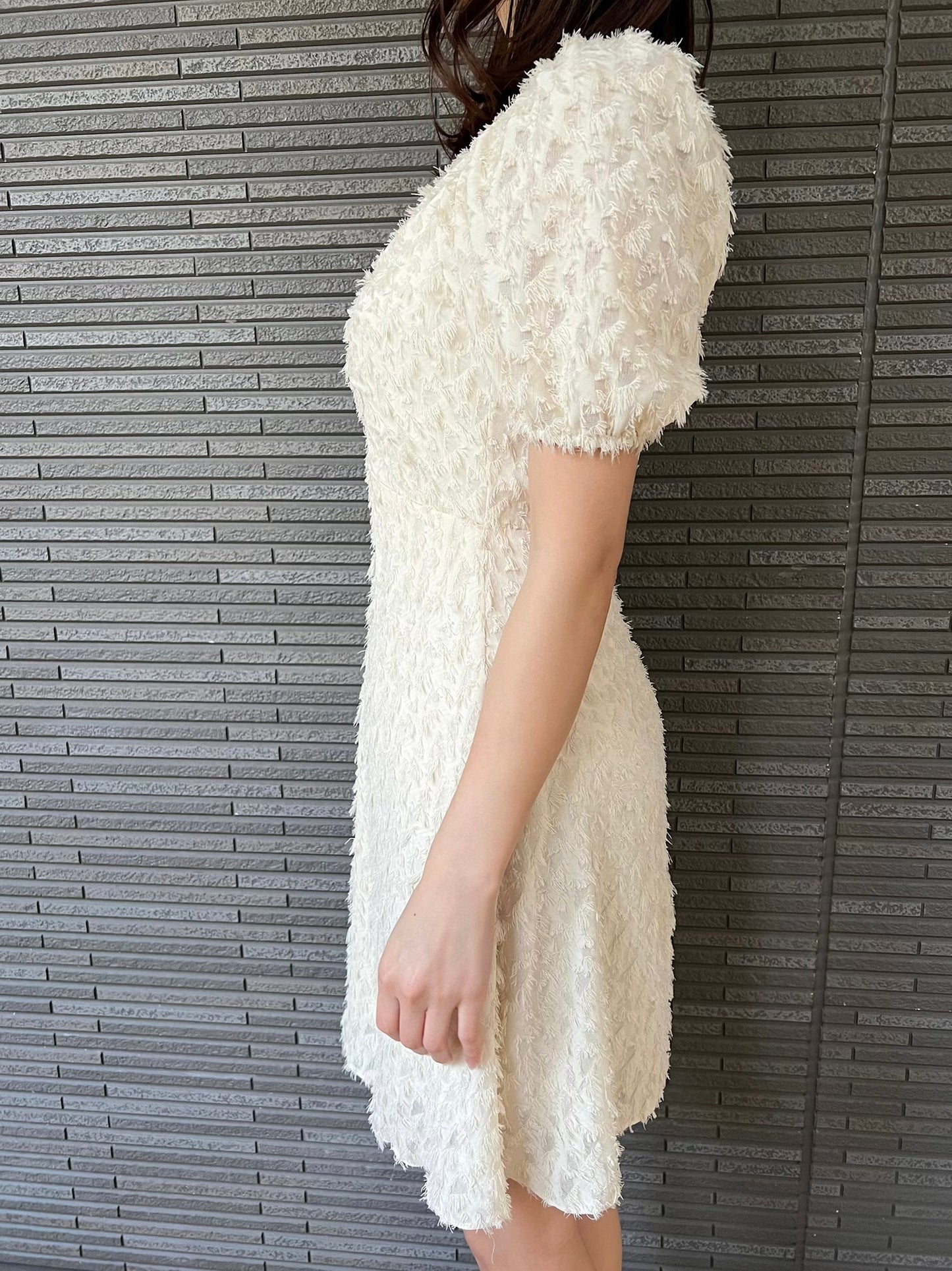 Puff sleeve one-piece