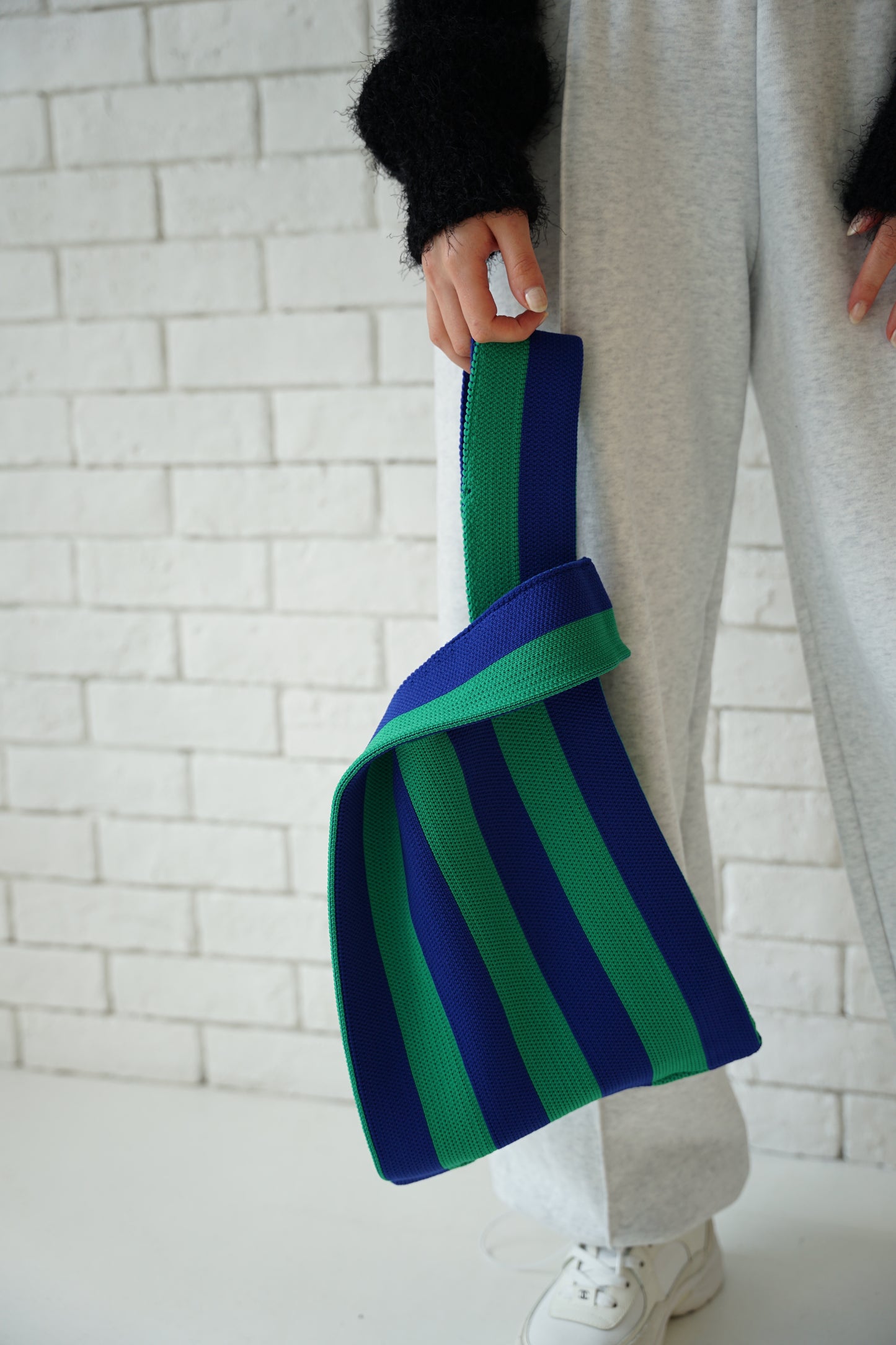 Stripe tote bag