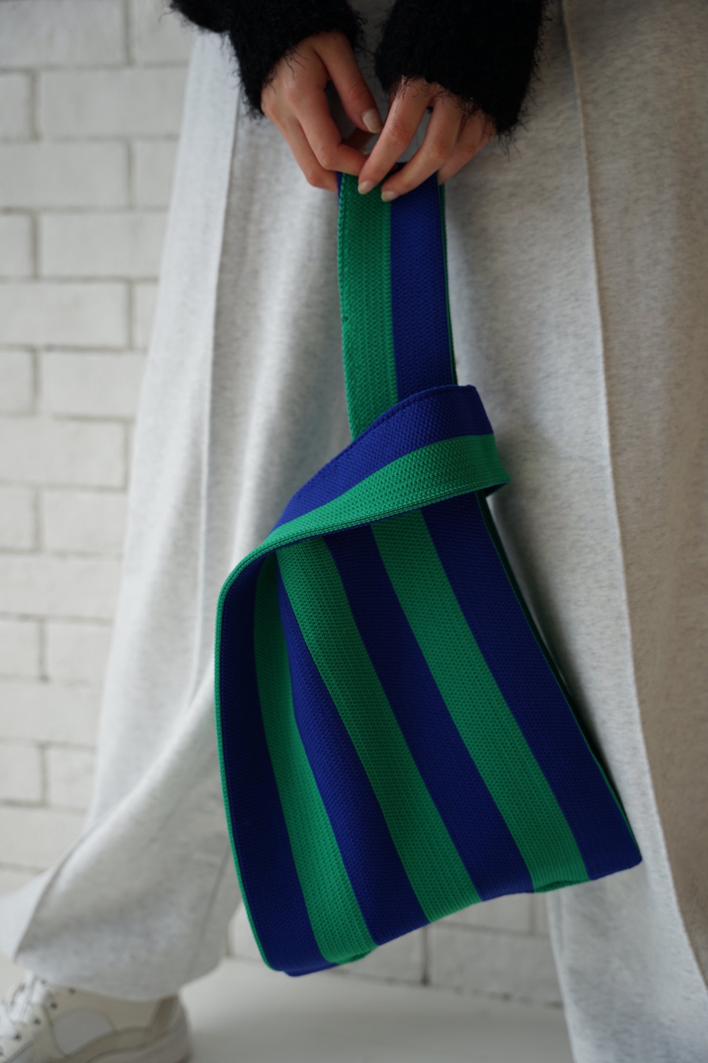 Stripe tote bag