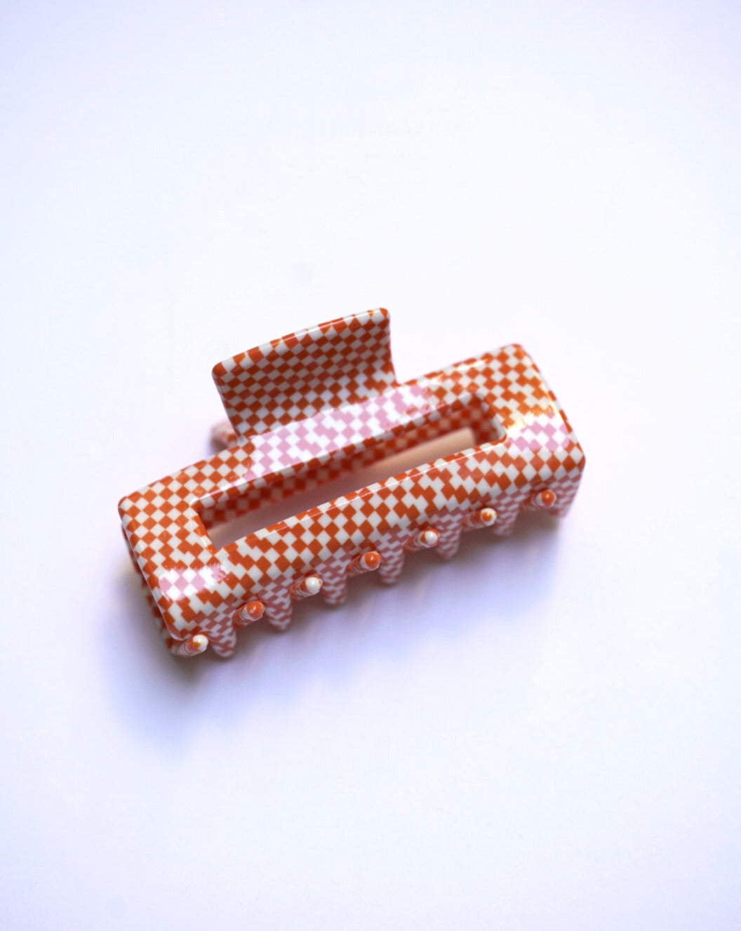 Checker hair clip