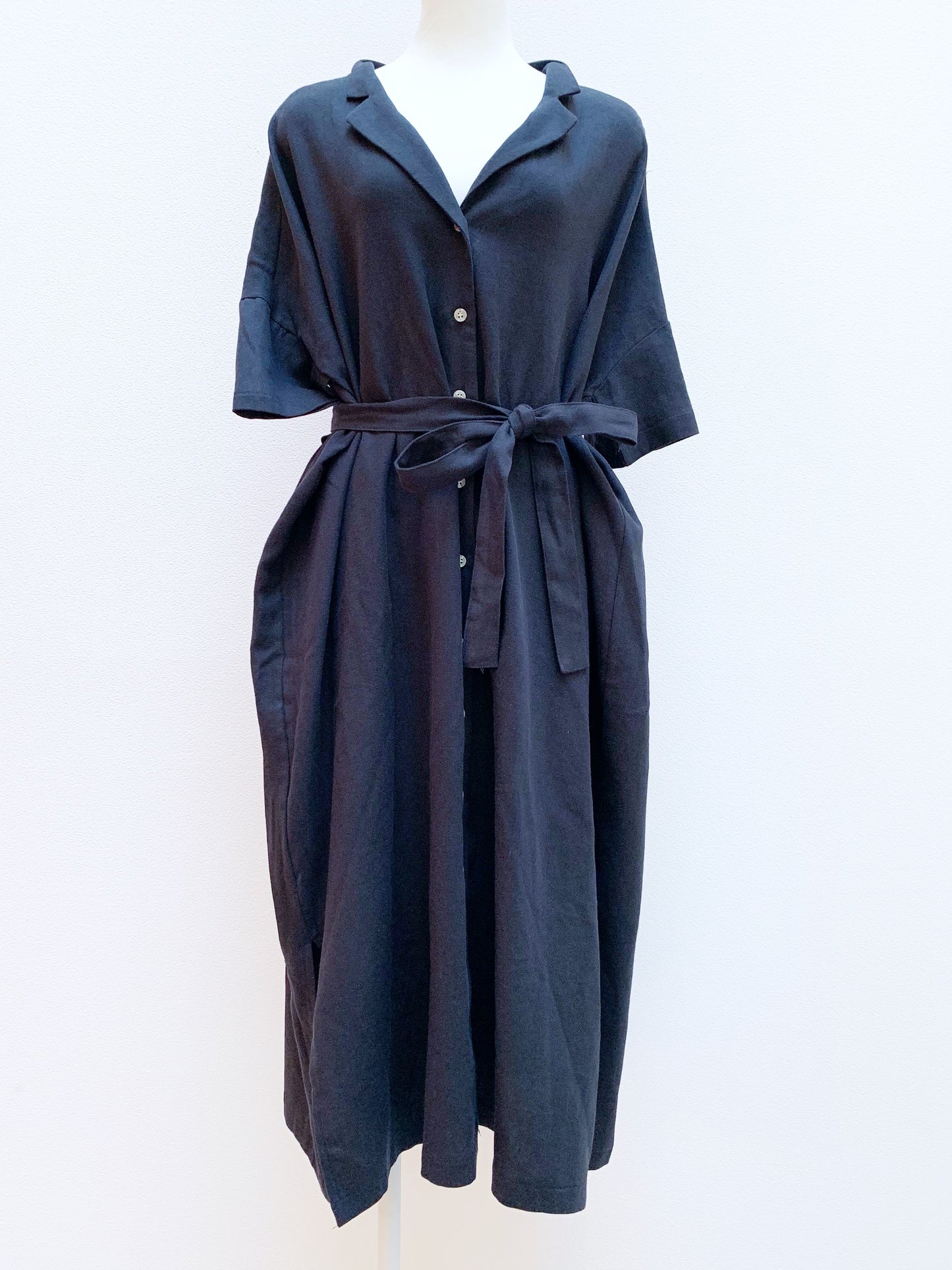 Wide shirt gown / one-piece