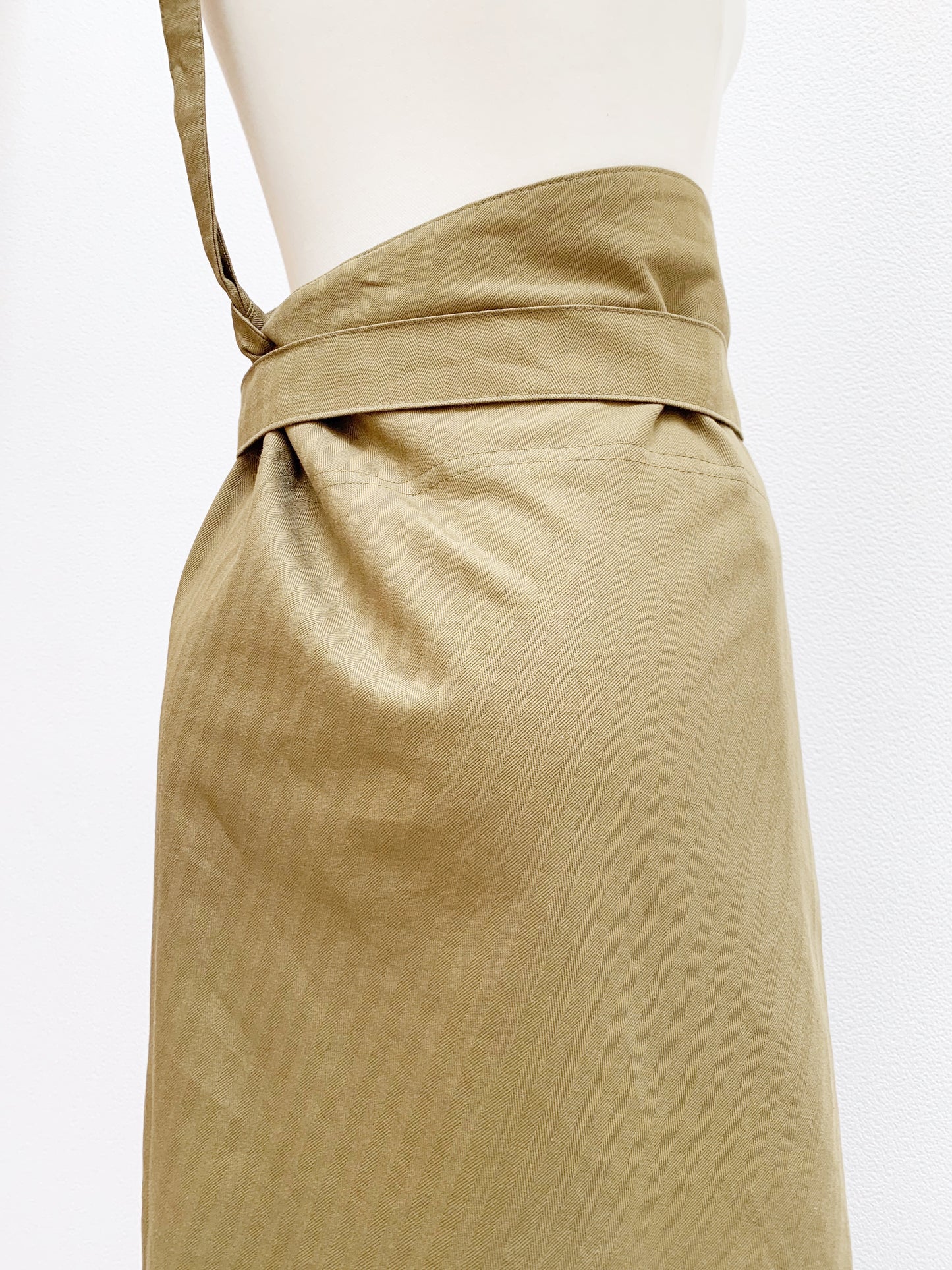 One shoulder wrap skirt