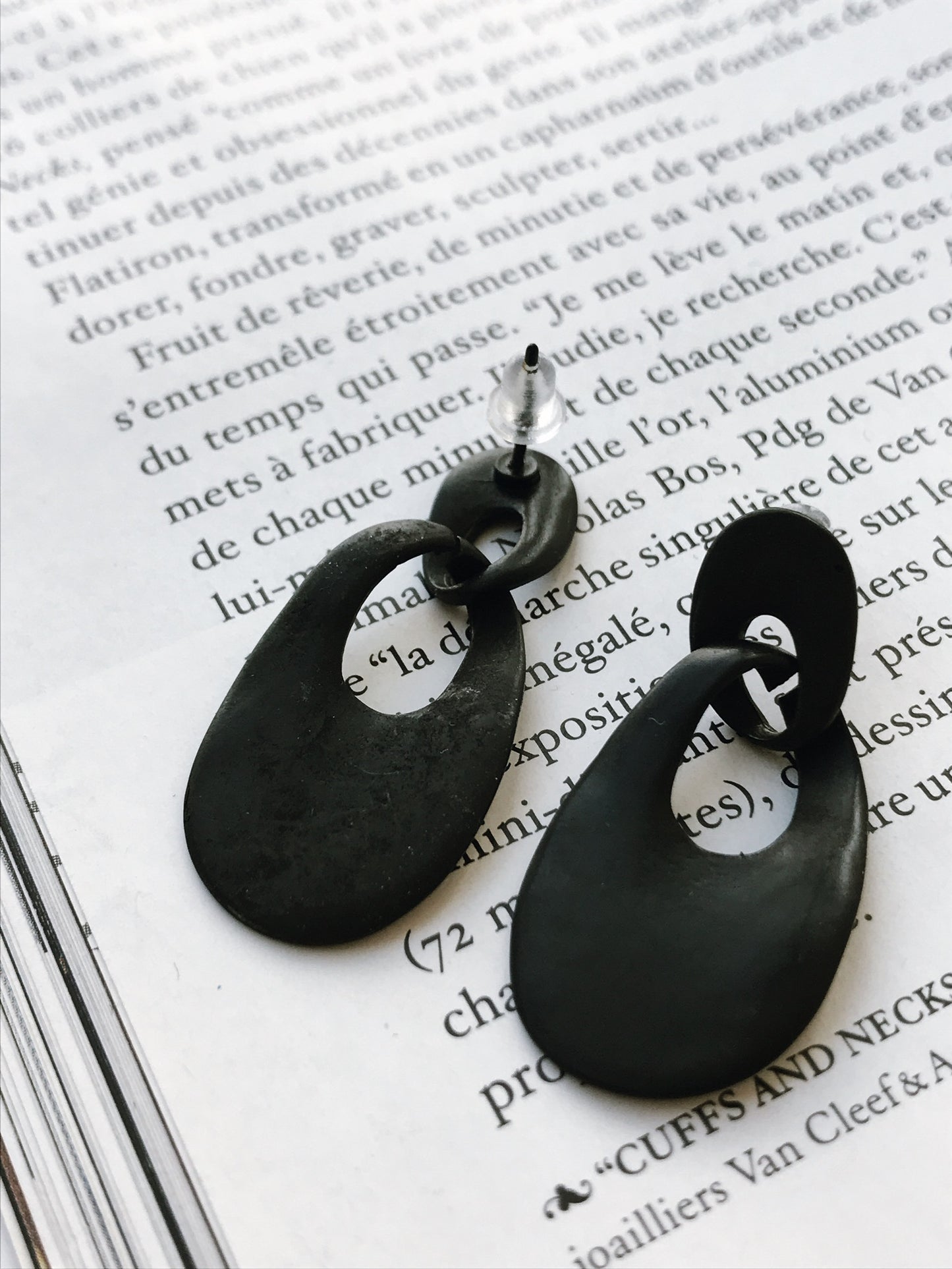 Oval matte pierce.