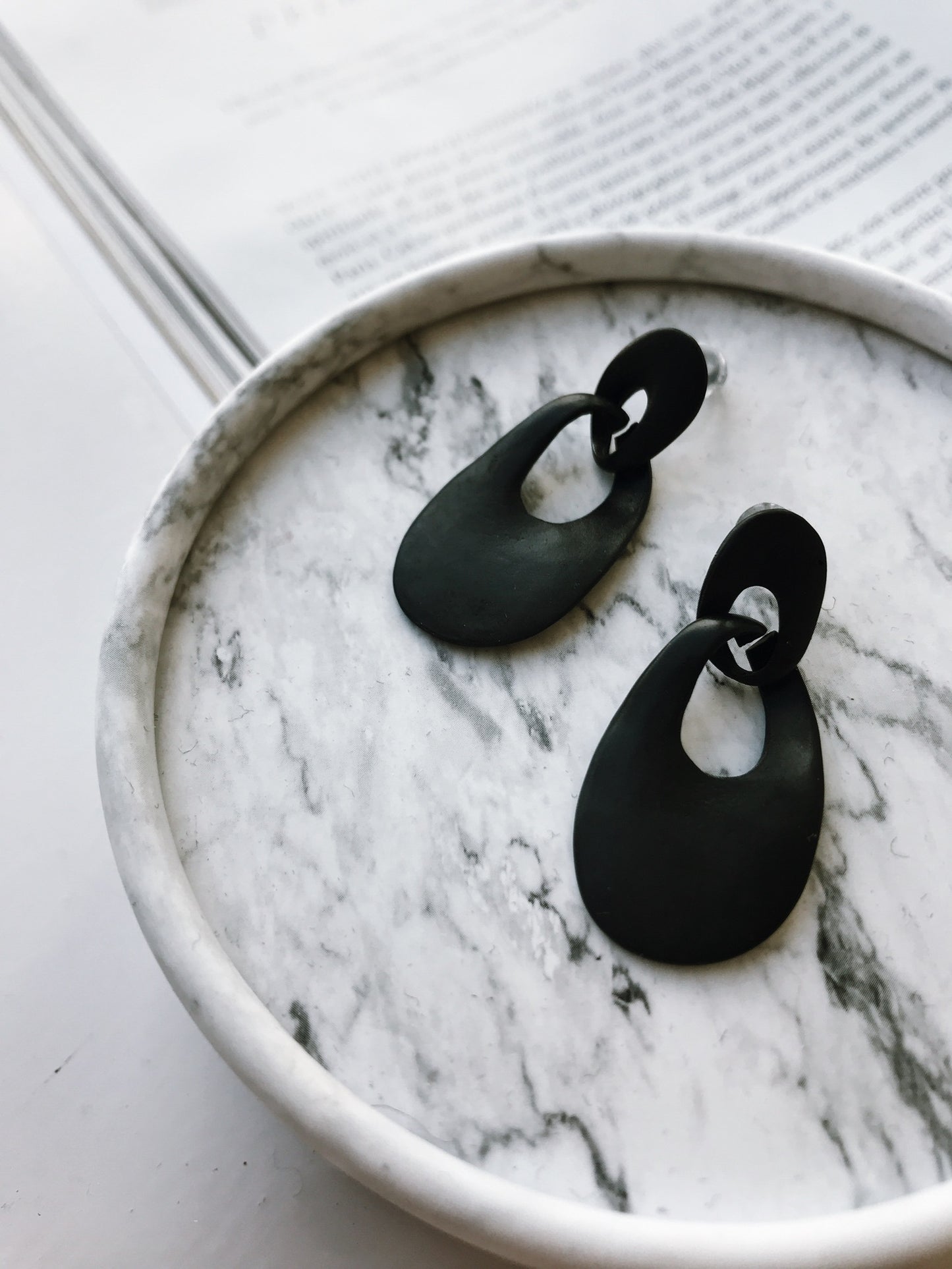 Oval matte pierce.