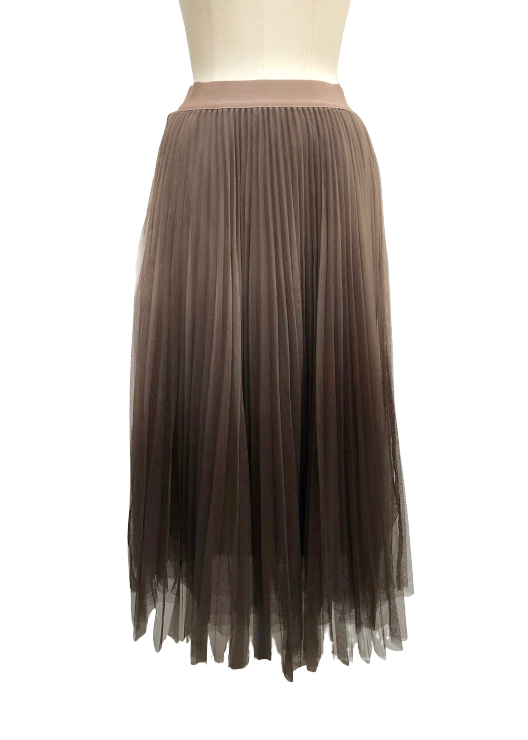 Gathered tulle skirt