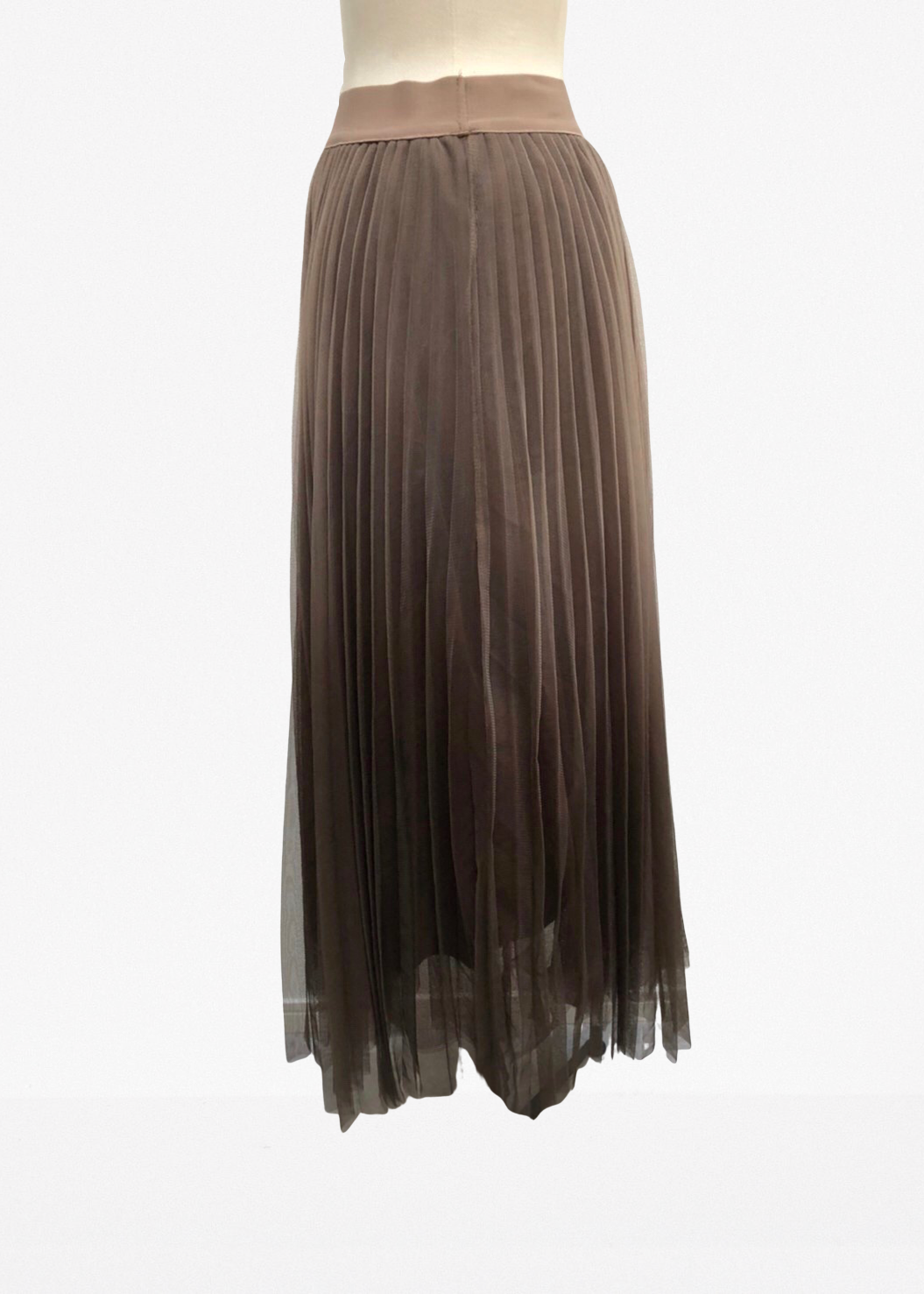 Gathered tulle skirt