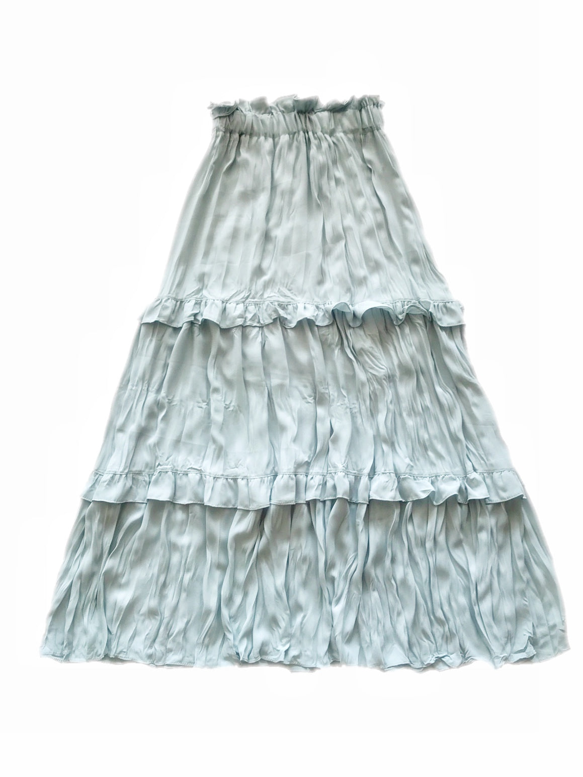 Crinkle tiered skirt