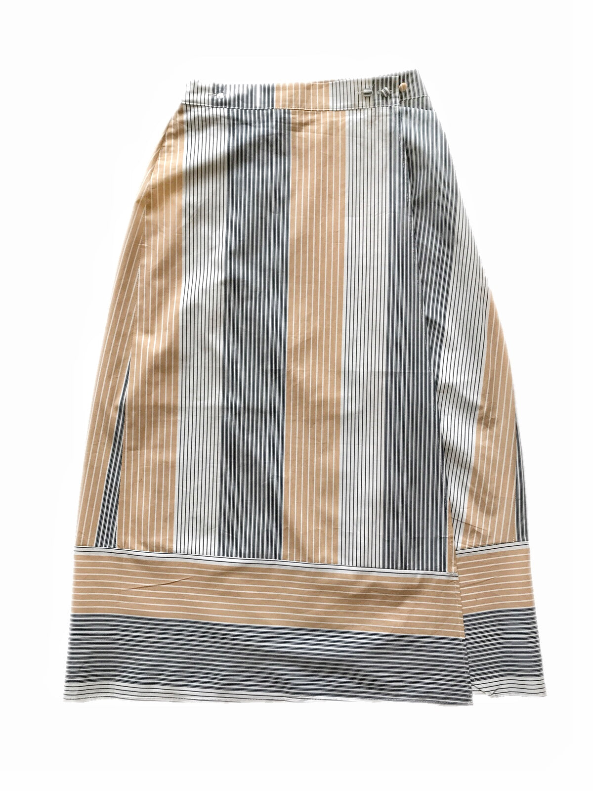 Stripe wrap skirt