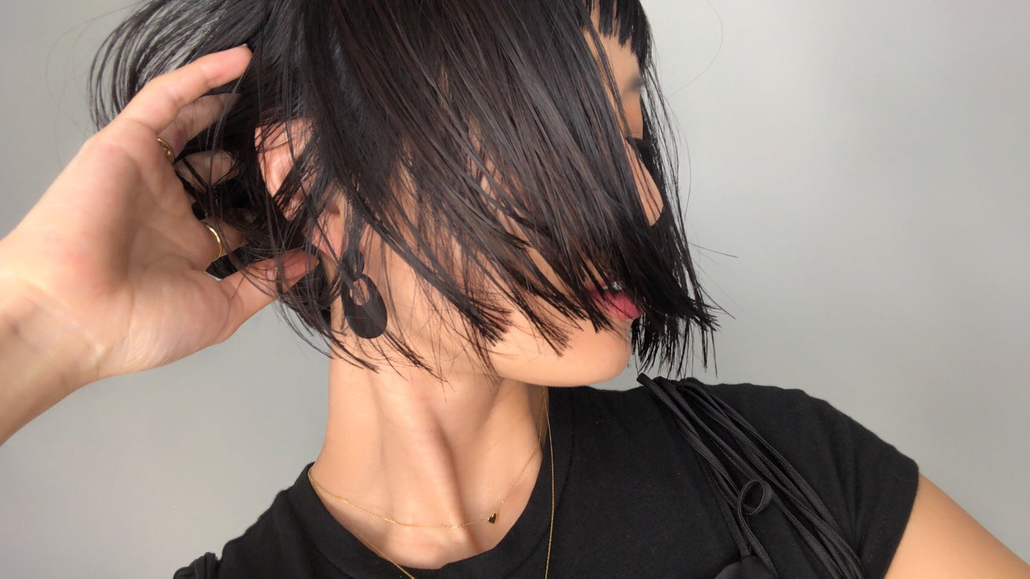 Oval matte pierce.