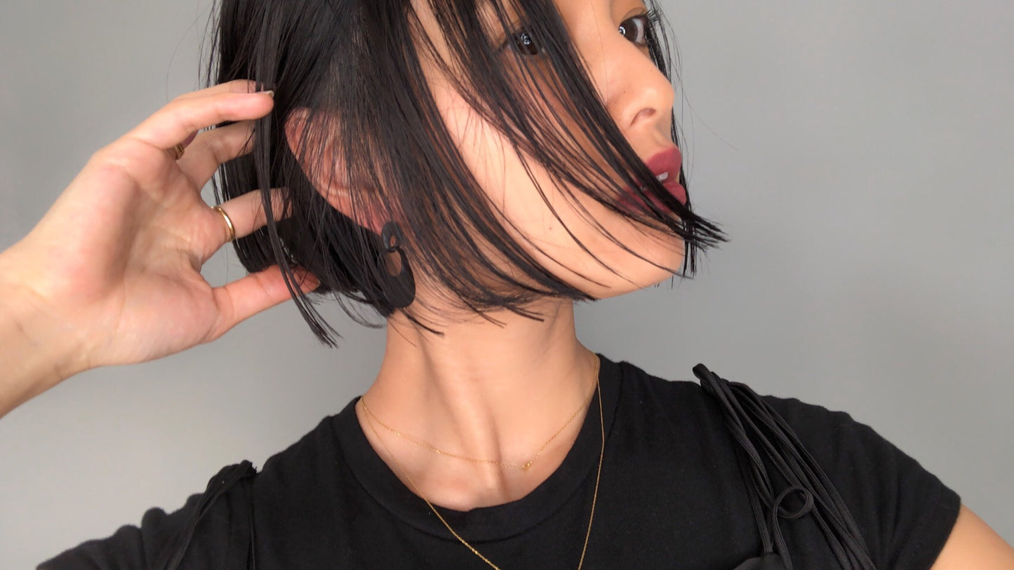 Oval matte pierce.